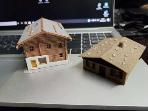 N Scale KIBRI Mountain lodges