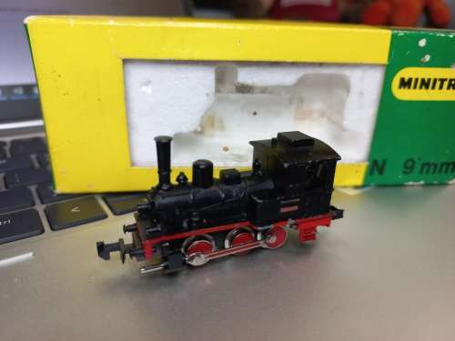 N Scale - Minitrix - 2913 - Engine, Steam, 0-6-0 Lil Donkey - Painted/Unlettered