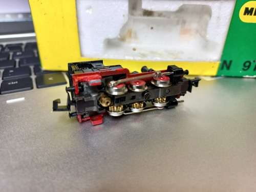 N Scale - Minitrix - 2913 - Engine, Steam, 0-6-0 Lil Donkey - Painted/Unlettered
