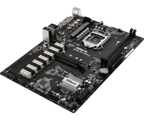 ASRock H110 Pro BTC+ 13x Slot PCIe Crypto Mining Motherboard