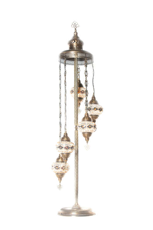 Dare to Be Epic: Turkish Handmade Mosaic Floor Lamp (5 in 1)