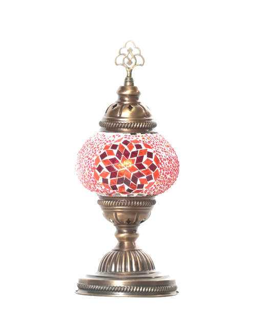 Dare to Be Epic: Mosaic Table Lamp Red