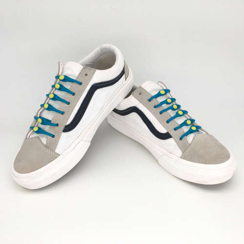 Dare to Be Epic No Tie Shoelaces Combo - Black, Blue, Grey