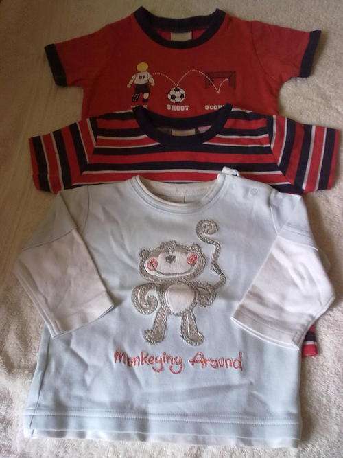 Lot of 3 tops 6-9 months