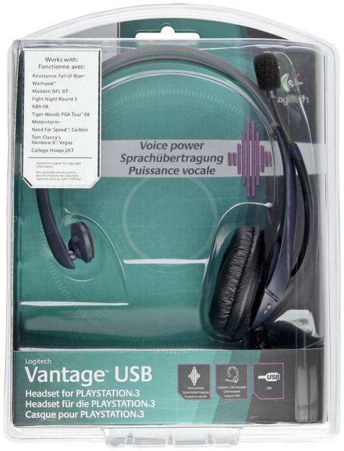 LOGITECH Vantage USB Headset for PS3 / PS2