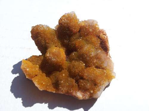 Citrine quartz crystals