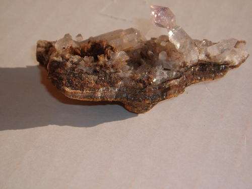 Small Amethyst-Tipped Quartz, Namibia Bandberg