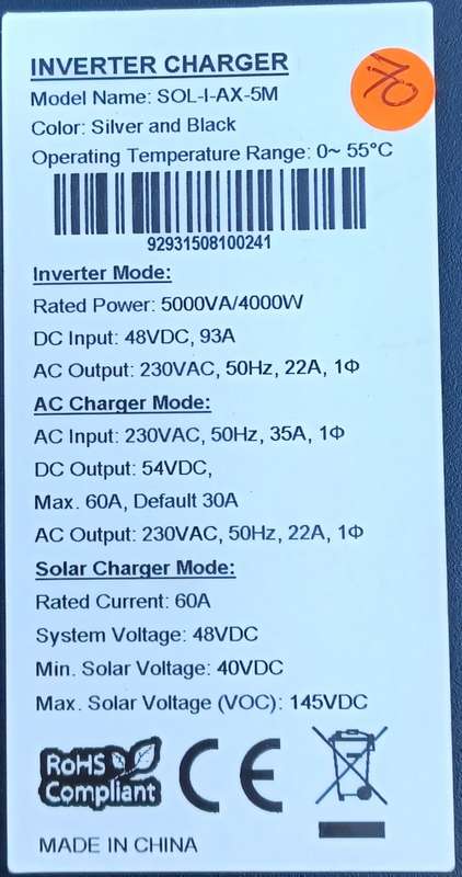 Mecer 5kw Inverter