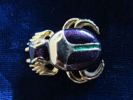 Gorgeous Enamel Crab Costume Jewellery Brooch