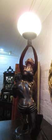 Art Deco Nude Dancing Couple Table Lamp