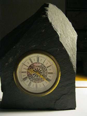 West German Clock in Slate