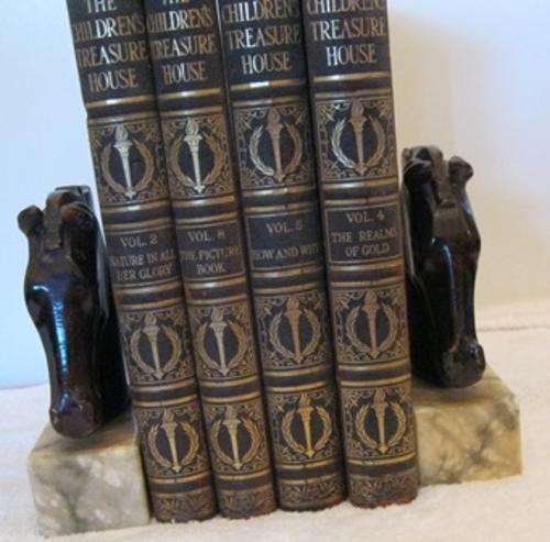 Horse Bookends on marble bases