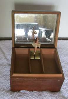 Tallent Wooden Musical Jewllery Box made in England