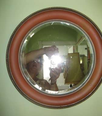 Round Bevelled Mirror Copper??