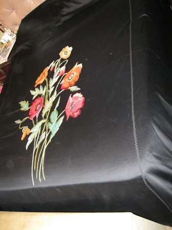 Vintage Applique & embroided Bedspread for Queenbed absolutely stunning!!