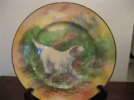 Large Royal Doulton Plate with Dog
