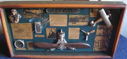 "History of Aviation" in a Shadow Box
