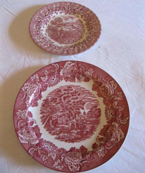 Collectable Plates Woods Ware English Scenery  x2