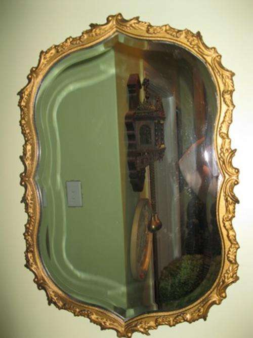 Beautiful Bevelled Gilt Mirror