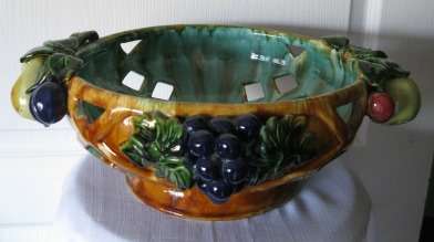 St. Peter Graz Austrian Majolica Fruit Bowl