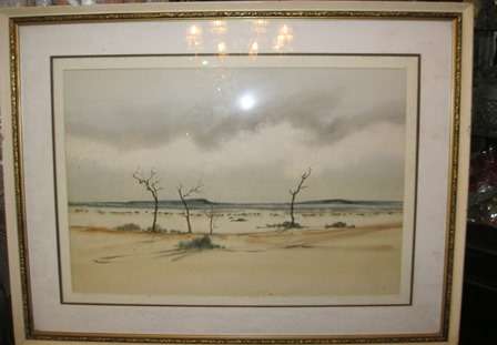 Framed Richard Rennie ??  Landscape Not Signed
