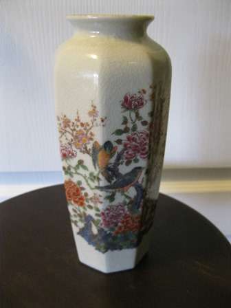 Imari Vase decorated with Flowers & Birds