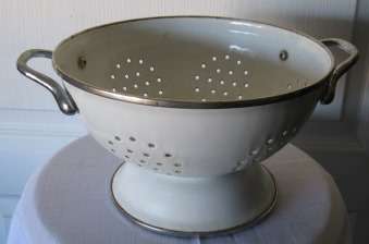 Vintage Enamel Colander
