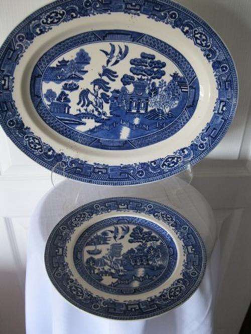 Old Willow Platter & Plate