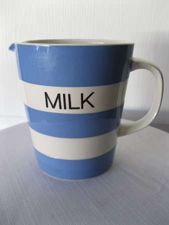 TG Green & Judith Onions  - Cornishware Milk Jug