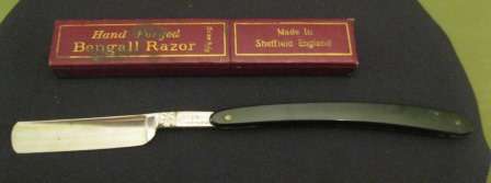 Hand Forged Bengall Cut throat Razor  Sheffield London
