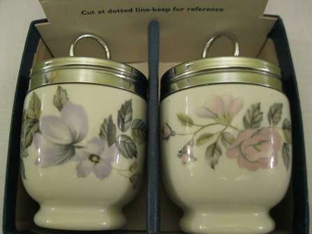 Beautiful Boxed Set of Royal Worcester Egg Coddlers