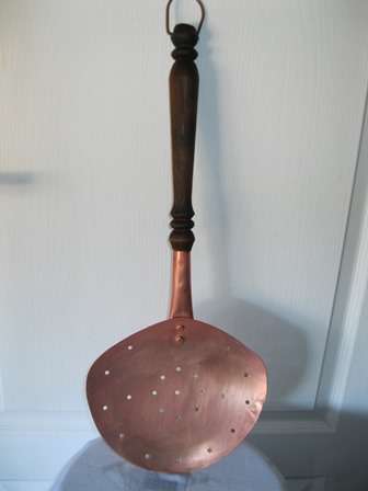 Handmade De Klerk Copper Skimming Ladle