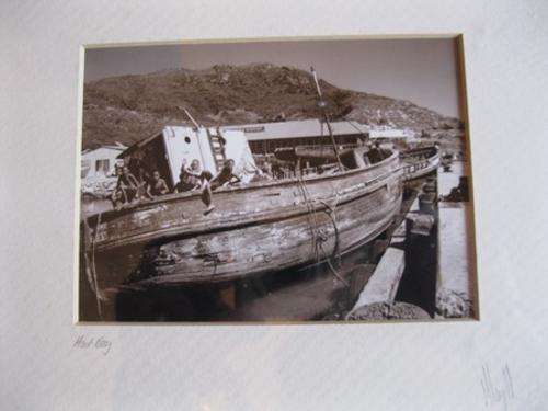 Sephia Photograph Framed Hout Bay Cape Town