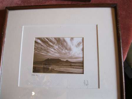 Sephia Photograph Framed Table Bay Cape Town