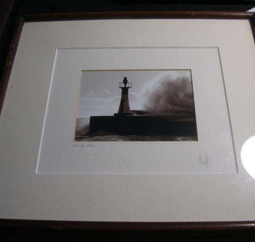 Sephia Photograph Framed Kalk Bay Storm