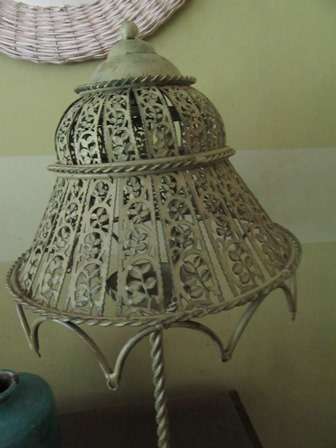 Vintage Cast t Iron Candle Holder With Shade