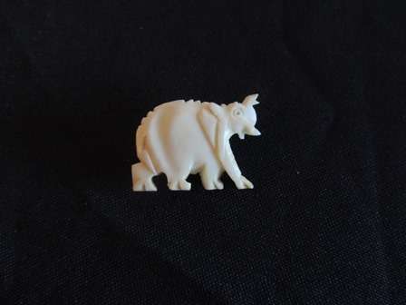 Vintage Bone Brooch
