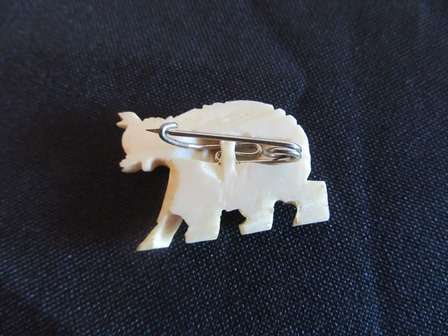Vintage Bone Brooch