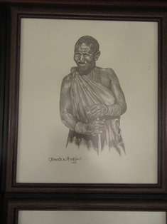 Set of 4 Lithograph Charcoal Drawings from Artist C Marden - Huggins