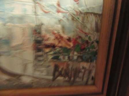 Signed Burnett Oil Painting Impressionism Paris Scene
