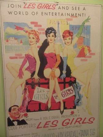 Original C1957 Vintage Les Girls Movie Poster With Gene Kelly