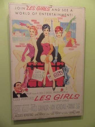 Original C1957 Vintage Les Girls Movie Poster With Gene Kelly