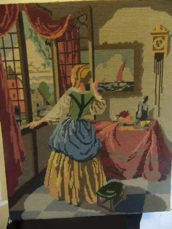Unframed Tapestry of a Victorian Scene