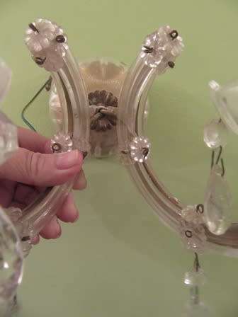 Crystal Double  Arm Wall Light