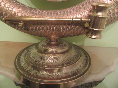 Large Brass Fish Shaped Dinner Gong
