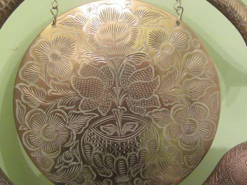 Large Brass Fish Shaped Dinner Gong