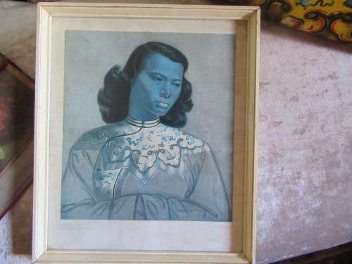 Chinese Girl Framed Vintage Print by Tretchikoff