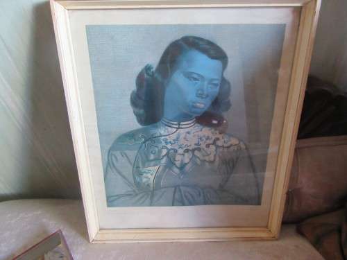 Chinese Girl Framed Vintage Print by Tretchikoff