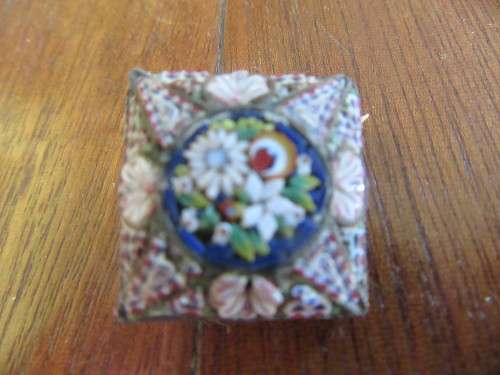 Antique Micro Mosaic Brooch