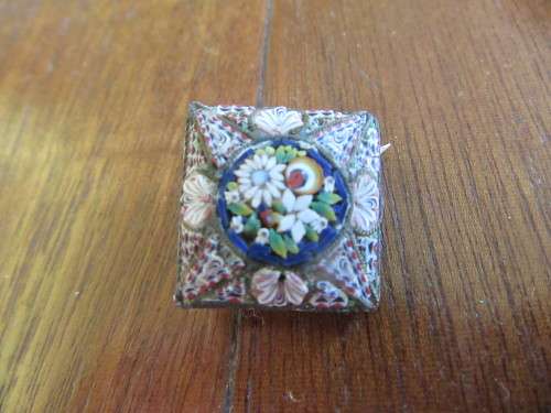 Antique Micro Mosaic Brooch